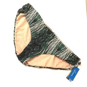 Derek Lam bikini bottom NWT size XL green & black